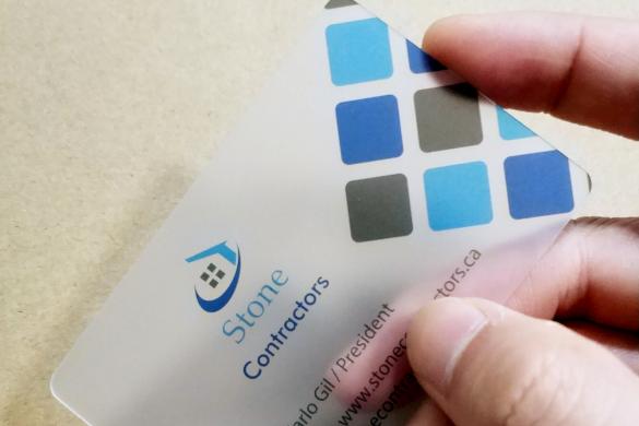 Matte transparent PETG cards